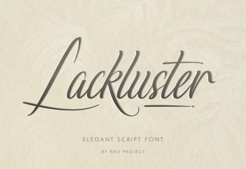 Lackluster Calligraphy Font