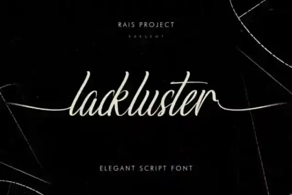 Lackluster Font Calligraphy - Image 5