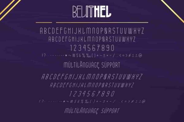 Belithel Sans Serif Font - Image 3