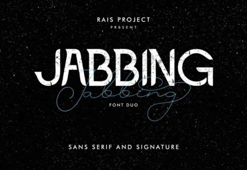 Jabbing Serif Display Fonts