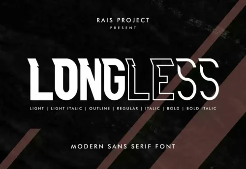 Longless Sans Serif Display Font