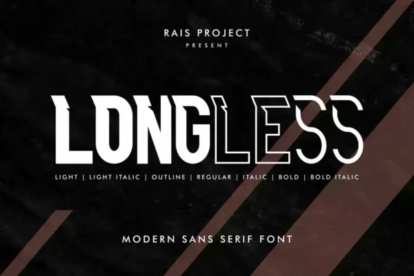 Longless Sans Serif Display Font