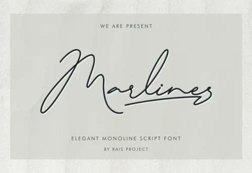 Marlines Signature Font