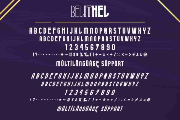 Belithel Sans Serif Font - Image 2