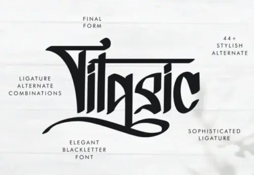 Titasic display Font