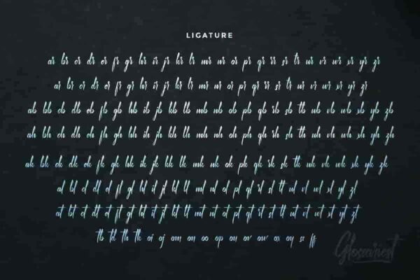 Glossariest brush Font - Image 8