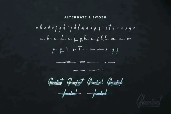 Glossariest brush Font - Image 2