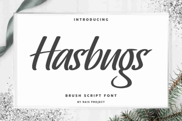 Hasbugs brush Font