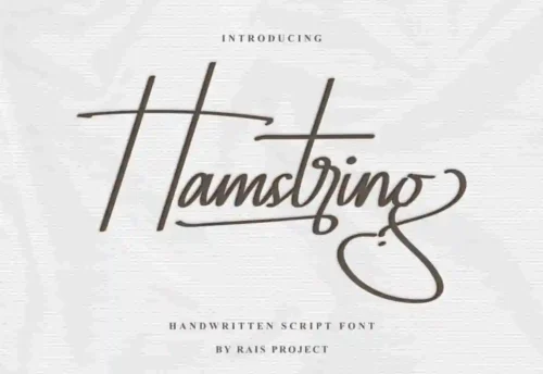 Hamstring signature Font