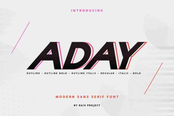 Aday Sans Serif Font - Image 5