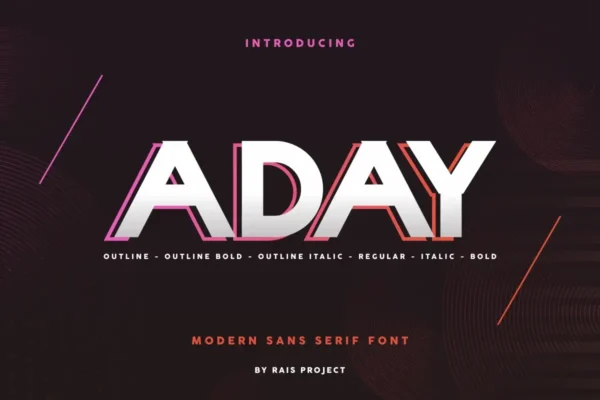 Aday Sans Serif Font