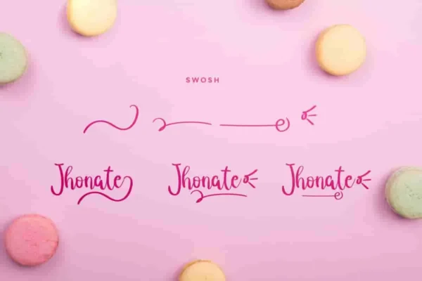 Jhonate handwriting Font - Image 5