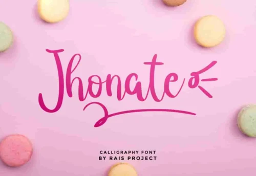 Jhonate handwriting Font