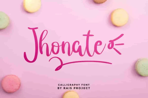 Jhonate handwriting Font