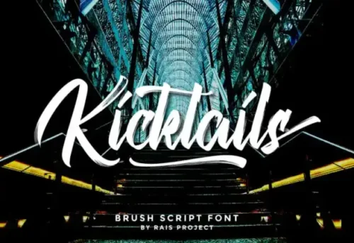 Kicktails Brush Font
