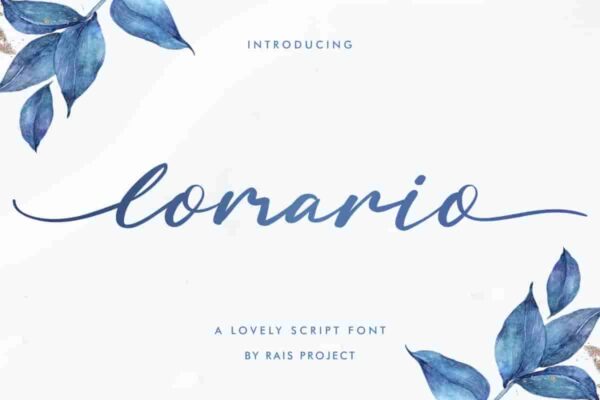 Lomario calligraphy Font