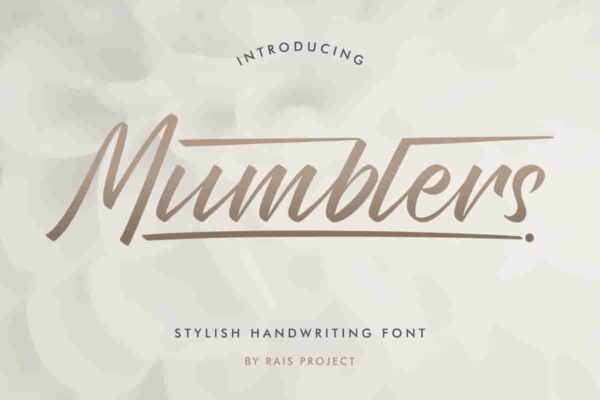 Mumblers Calligraphy Font