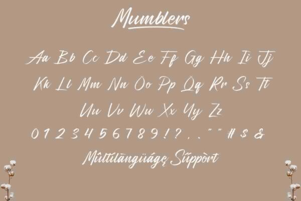 Mumblers Calligraphy Font - Image 4