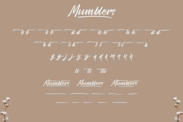 Mumblers Calligraphy Font - Image 6