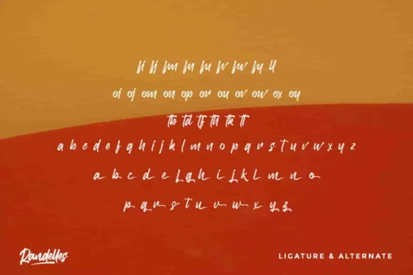 Randelles Brush Font - Image 5