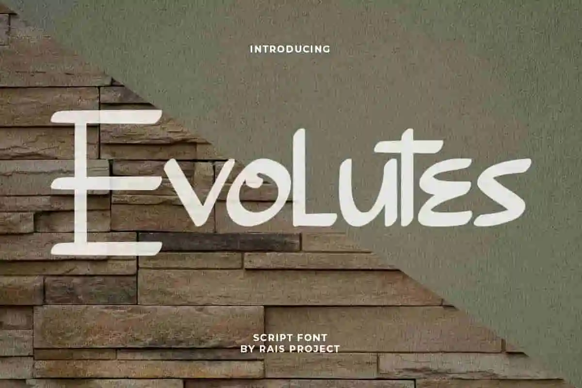 Evolutes Brush Font