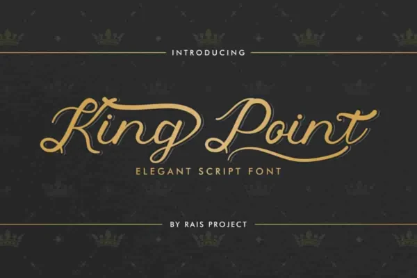 King Point Calligraphy Font