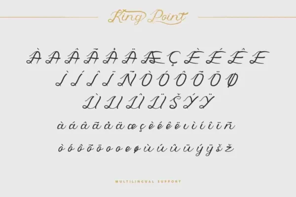 King Point Calligraphy Font - Image 6