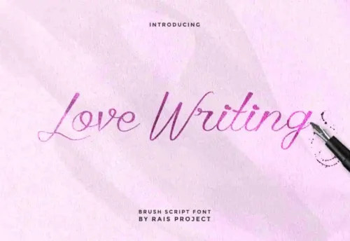 Love Writing Calligraphy Font