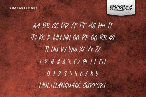 Blockades Brush Font - Image 3