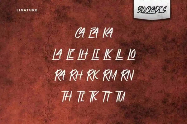 Blockades Brush Font - Image 5
