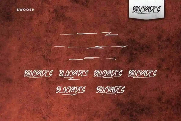 Blockades Brush Font - Image 7