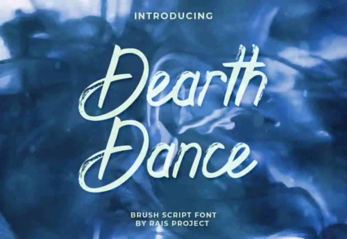 Dearth Dance Brush Font