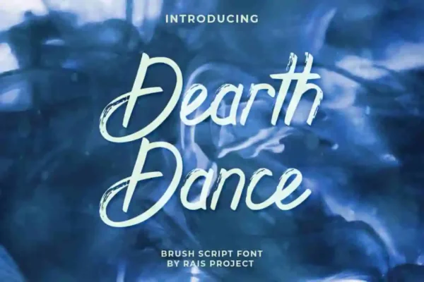 Dearth Dance Brush Font