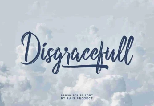 Disgracefull Brush Font