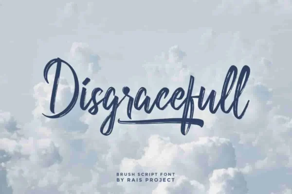 Disgracefull Brush Font