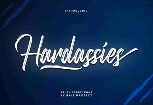 Hardassies Brush Font