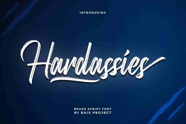 Hardassies Brush Font