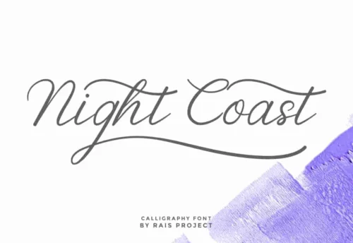 Nightcoast calligraphy Font