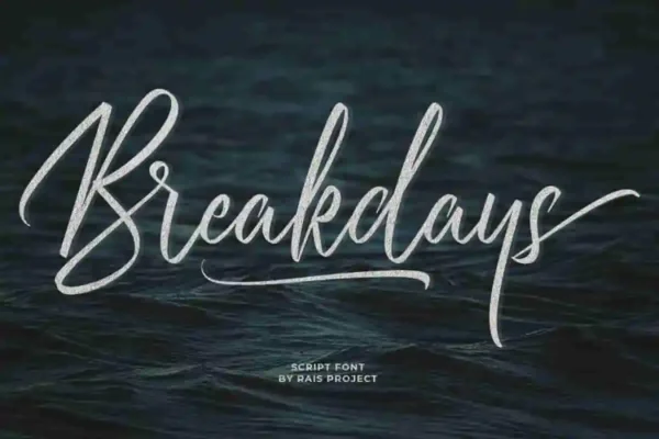 Breakdays Handwriting Font - Image 11
