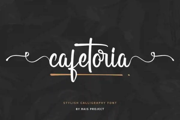 Cafetoria calligraphy Font - Image 11
