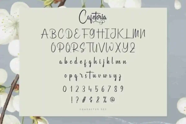 Cafetoria calligraphy Font - Image 8