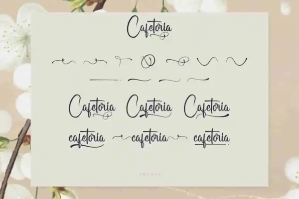 Cafetoria calligraphy Font - Image 4