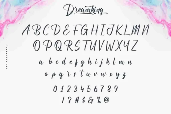 Dreamking Calligraphy Font - Image 10