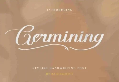Germining Calligraphy Font