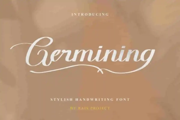 Germining Calligraphy Font