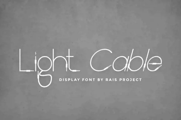 Light Cable Display Font - Image 2