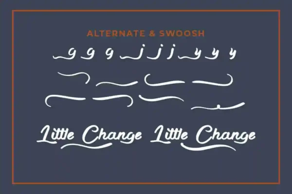 Little Change Brush Font - Image 13