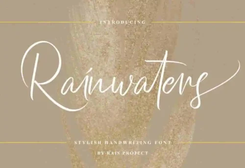 Rainwaters Handwriting Font
