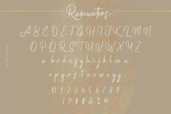 Rainwaters Handwriting Font - Image 4