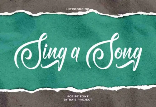 Sing A Song Handwriting Font